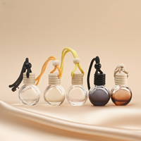 Pendentif de bouteille de diffusion de parfum de voiture circulaire de 10 millilitres pour décorer la bouteille vide de parfum de désodorisant de voiture
