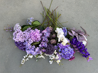 AYOYO OEM fleur violette Simulation fleur mariage décoration hortensia fleurs artificielles en gros