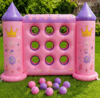 Jeu de lancer de cibles gonflables pour enfants, design original, activité de jeu en plein air dans la cour