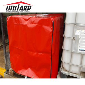 Lona de PVC de alta calidad IBC, cubiertas de protección para palés de carga, cubierta de contenedor IBC con impresión de logotipo - Product Image 1