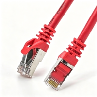 Kabel Ethernet Cat6A FTP-0.5 10-Gigabit Kecepatan Tinggi Patch Cord Tembaga Padat Pre-terminasi Jumper Jaringan Berlapis PVC