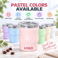 OEM 3000 MOQ 5oz Mini Paslanmaz Çelik Kahve Kupası Özel Logo Renk Malzeme Ambalajı Marka Toptan Satışı İçin