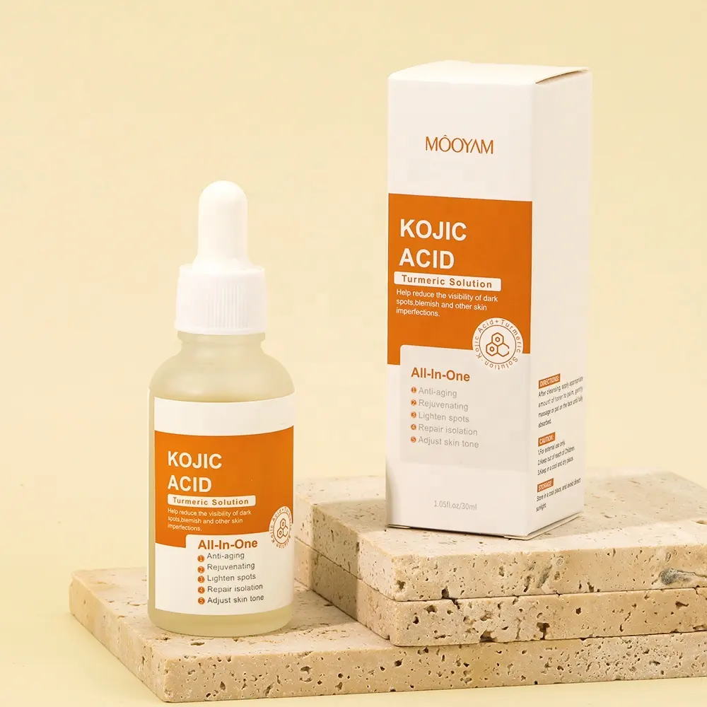 Serum Kojic Acid Nghệ Điều Chỉnh Vết Thâm Trên Mặt Nhãn Hiệu Riêng Serum Làm Sáng Da Mặt