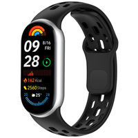 Correa de Silicona Transpirable para Reloj Inteligente Mi Band 10 9 8, Cómoda Correa de Malla para Muñeca, Marca Upro Outdoor Sports