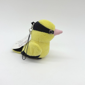 Produttore di animali imbalsamati giocattoli cartone animato peluche peluche uccellini gialli ciondolo con portachiavi in peluche personalizzato - Product Image 3