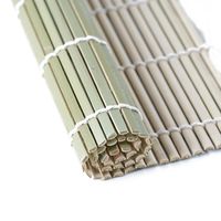 Tapis de sushi en bambou vert de 30*30cm de vente chaude rouleaux de nourriture de bricolage écologiques pour les tables à manger de cuisine