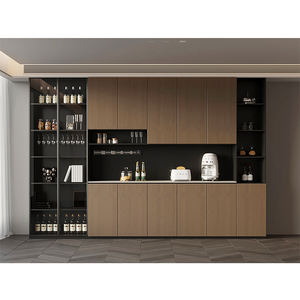 Prix d'usine Meubles de salon modernes Présentoir de rangement <span class=keywords><strong>en</strong></span> noyer <span class=keywords><strong>Vintage</strong></span> Présentoir <span class=keywords><strong>en</strong></span> bois Bar Cave à vin - Product Image 3