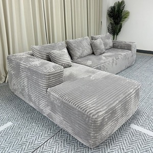 Juego de sofá cama comprimido combinado de tela para sala de estar colección de muebles elegantes - Product Image 5