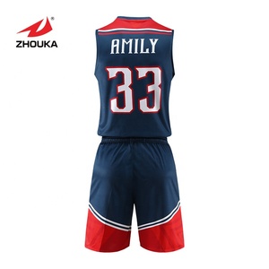 T-shirts uniform for playing basketball at College design new basketball jersey settings with name and number for team - Product Image 4