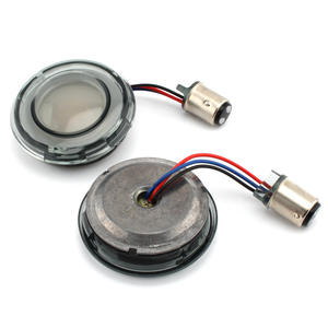 Clignotant LED de style balle 1156 pour Harley Sportster XL 2002-2021 Touring Street Glide Softail Dyna Fat Boy Jaune Moto - Product Image 4