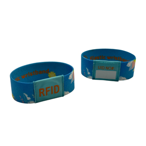 Innovation Design Adjustable Laser Sequence Soft Wristband and Headband Woven RFID Elastic Lifting Reversible Wristbands
