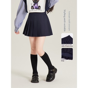 Ropa para niños Niña A-Line Falda plisada Color sólido <span class=keywords><strong>Simple</strong></span> Todo-fósforo Ropa para niños Niña - Product Image 2