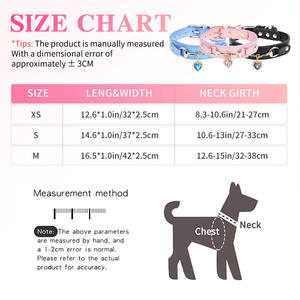 Collar para Perro o Gato, Personalizado con Cristales Brillantes y Pedrería, Acolchado de Cuero PU, para Cachorros y Gatitos Pequeños y Medianos - Product Image 5