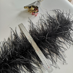 Boa bulu burung unta 35-40 Cm untuk pakaian/Pesta/dekorasi panggung pernikahan kualitas terbaik - Product Image 2