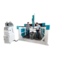 Prix usine 4 axes grand Format Table mobile CNC 3D mousse planche de bois Sculpture Eps sculpture Machine