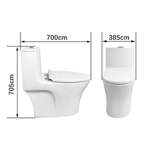 WC Integrato Moderno da Pavimento Tarpul con Doppio Scarico Design S-trap in Ceramica Bianca per <span class=keywords><strong>Bagno</strong></span> - Product Image 3