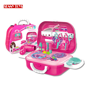 24 pièces petits enfants <span class=keywords><strong>valise</strong></span> maquillage beauté jouet maquillage ensemble pour les filles - Product Image 1