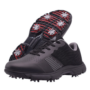 Zapatos de Golf Blancos y Amarillos para Hombre, con Cordones, Suela Antideslizante, Tacos Extraíbles, Calzado para Campo de Golf para Todas las Temporadas - Product Image 2