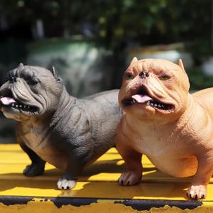 Yxs simulación estática sólido animal salvaje modelo <span class=keywords><strong>American</strong></span> <span class=keywords><strong>Bully</strong></span> Social Dog mascota perro juguete para niños - Product Image 4