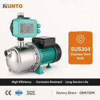 Pompe à jet auto-amorçante motorisée RUNTO OEM, aspiration 9m, hauteur de refoulement max. 48m, 0,25-1,1 kW, pour l'alimentation en eau domestique et l'irrigation goutte à goutte