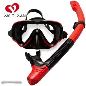 Masque de plongée avec tuba respiratoire sec, lentilles en verre trempé étanches à double lentille, modèle 2025, ajustement universel - Product Image 2