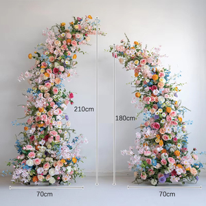Sfondo colorato fiore di rosa di seta di nozze di simulazione della parete scena del fiore oggetti di scena del giardino arco sfondo di fiori decorazioni per <span class=keywords><strong>matrimonio</strong></span> floreali - Product Image 5