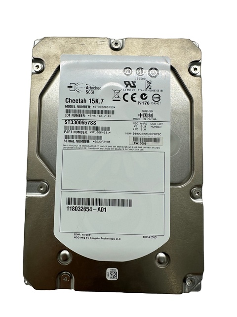 300GB 15000RPM SAS 6Gb/s 3.5-inch 16MB Cache Enterprise Hard Drive ST3300657SS