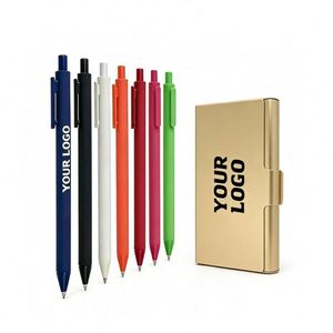 Custom High Quality Ball Pen Luxury Business Wholesale Promotional Gift Plastic Ballpoint Pens With Logo - Product Image 1