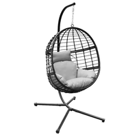 Nouveauté : Fauteuil œuf d'extérieur - Fauteuil suspendu pour hôtel et usage résidentiel, mobilier de relaxation suspendu