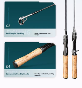Canne à pêche Micro Lure Ultra Light Action Whitebait avec poignées droites et ergonomiques 1-<span class=keywords><strong>2m</strong></span> Pêche en mer et sur la plage - Product Image 6