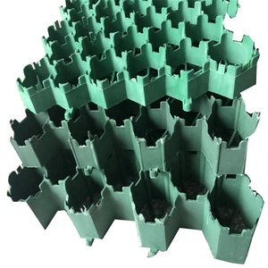 Grille de pavés en plastique HDPE pour gazon, en <span class=keywords><strong>nid</strong></span> <span class=keywords><strong>d</strong></span>'<span class=keywords><strong>abeille</strong></span>, légère, pour jardin sur toit, mur de soutènement - Product Image 4