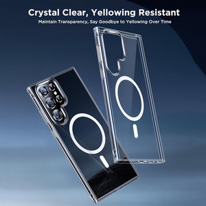 Custodia per Telefono Minimalista <span class=keywords><strong>Trasparente</strong></span> Magnetica Anti-Ingiallimento con Retro Rigido e Angoli con Cuscinetti d'Aria per <span class=keywords><strong>Samsung</strong></span> S 26Ultra - Product Image 4