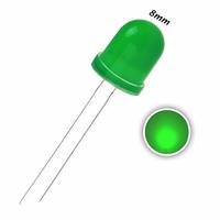 Échantillons gratuits diffus jaunes ronds de flux superbe de lampe de l'IMMERSION LED de 8mm disponibles