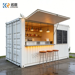 ร้านอาหารคอนเทนเนอร์สำเร็จรูป โครงสร้างอาคารรับประทานอาหารแบบโมดูลาร์ อาคารบริการอาหารสำเร็จรูป สำหรับธุรกิจขายอาหารริมทาง - Product Image 2