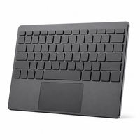 Keyboard Nirkabel Magnetik dengan Touchpad Terintegrasi, Ultra-Tipis, Dapat Diisi Ulang, Keyboard untuk Tablet, iPad, Ponsel