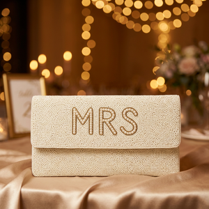 Pochette de Soirée de Mariée de Luxe Faite à la Main Personnalisée avec Perles, Sac de Mariage pour Femme, Pochette Perles Personnalisée, Sac à Main de Créateur pour Femme OEM ODM - Product Image 4
