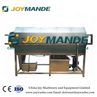 Machine à laver les noix de coco rotative industrielle à vitesse réglable, laveuse de chair de noix de coco avec CE