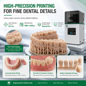 Impresora 3D LCD Profesional de Alta Gama Industrial para Odontología, con Nivelación Automática, para Laboratorio Dental, Impresión de Bases de Prótesis Dentales y Dientes Temporales - Product Image 2