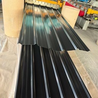Tôle de Toiture Métallique Ondulée Galvanisée Anti-Corrosion, Plaque d'Acier Ondulée Revêtue de Zinc, Matériaux de Construction en Gros
