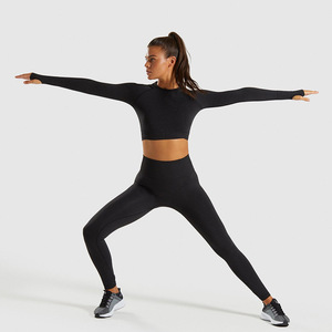 ¡Oferta! traje deportivo <span class=keywords><strong>de</strong></span> manga larga <span class=keywords><strong>de</strong></span> invierno para mujer, ropa deportiva para entrenamiento, ropa activa, conjuntos <span class=keywords><strong>de</strong></span> Yoga, Fitness - Product Image 4