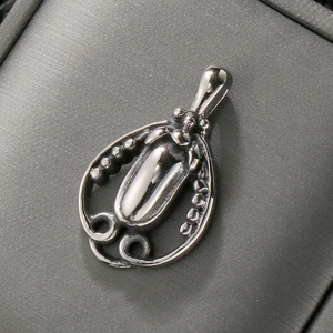 Collar con Colgante de Acero Inoxidable 316, Joyería de Moda, Personalidad, Corona de Acero de Titanio Fundido con Zirconia, Joyería para Hombre - Product Image 3