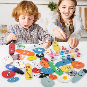 Jouets de <span class=keywords><strong>dessin</strong></span> éducatifs pour enfants dessinant <span class=keywords><strong>des</strong></span> galets de roche de rivière - Product Image 2