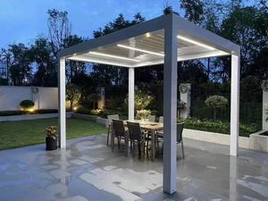 Pérgola de Aluminio, <span class=keywords><strong>Toldo</strong></span>, Cubierta Impermeable para Exteriores, Techo de Pabellón Creativo, 3x3, 3x4, 4x3, 4x4, 4x5, 4x6, Ecológico, Duradero, Opción LED - Product Image 3