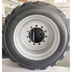 Neumático de camión de caucho sólido para elevador de brazo Genie AWP 9-14.5-355/55D625 18-625 445/50D710, llanta ensamblada con relleno de espuma para elevador de brazo - Product Image 3