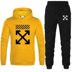 Vente en gros de survêtements 2 pièces pour hommes Ensemble de jogging à capuche Survêtements en coton et polyester sur mesure pour hommes - Product Image 6