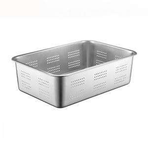 Cấp thực phẩm có thể giặt tùy chỉnh-thực hiện thép không gỉ đục lỗ giỏ - Product Image 1