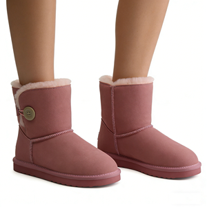 Stivali da Neve <span class=keywords><strong>Invernali</strong></span> OEM/ODM Vendita Diretta dalla Fabbrica <span class=keywords><strong>Scarpe</strong></span> Calde da <span class=keywords><strong>Donna</strong></span> Suola Piatta Fodera in Pelle di Pecora con Bottoni Vendita all'Ingrosso - Product Image 5