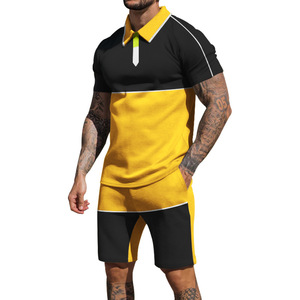 Summer Slim Fit Plus Size 2 Piece <b>Shorts</b> <b>and</b> <b>T</b> <b>Shirt</b> Sets for <b>Men</b> Suit - Product Image 5