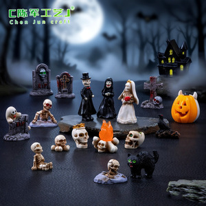 Nuevas <span class=keywords><strong>muñecas</strong></span> <span class=keywords><strong>de</strong></span> pareja <span class=keywords><strong>de</strong></span> Halloween <span class=keywords><strong>de</strong></span> Weijs, lindos accesorios decorativos DIY, pequeños adornos <span class=keywords><strong>de</strong></span> escritorio para micropaisajes - Product Image 1