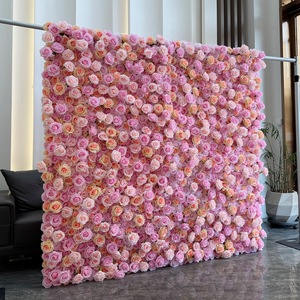 Florable Rolled up 5d Flower Wall Panel Backdrop 8ft X8ft <b>Artificial</b> Flower Wall for Wedding Decor - Product Image 5
